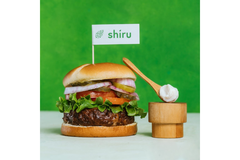 Shiru burger with dip.